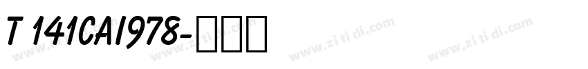 t 141cai978字体转换